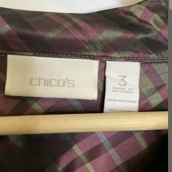 Chicos womens plaid blazer jacket size XL - Picture 2 of 4